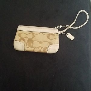 Coach 2 toned wristlet